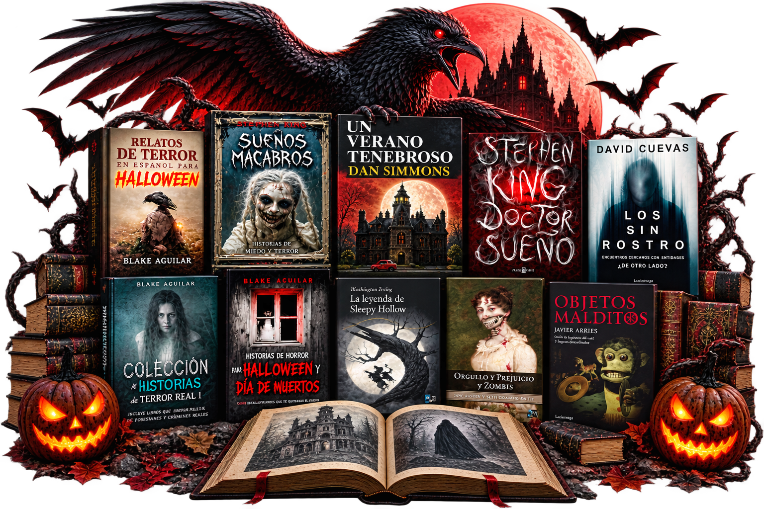 Mega Pack de Terror: colección de libros de terror y fantasía, edición especial Halloween